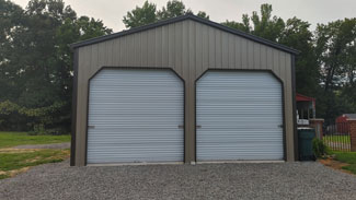 24' x 40' x 12' Clay & Burnished Slate Metal Garage